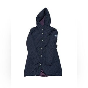 Lauren Ralph Lauren Coat Diamond Quilted Hooded Puffer Down Filled Women's Small